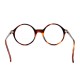 Lunettes rondes vintage écailles marron