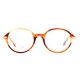 Lunettes Gucci vintage ovales dorées et marron