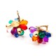 Boucles d'oreilles vintage oversize joyaux multicolores