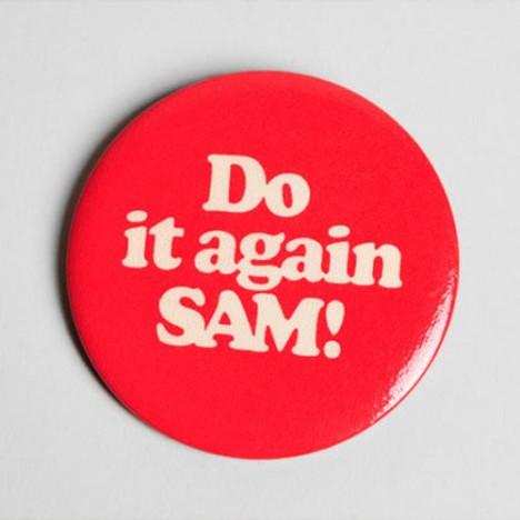 Badge Vintage Do it Again Sam années 80 – 2,5€