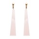 Boucles d'oreilles hiphop acidulé rose 80's