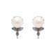 Boucles d'oreilles Keyes perle champêtre 60's