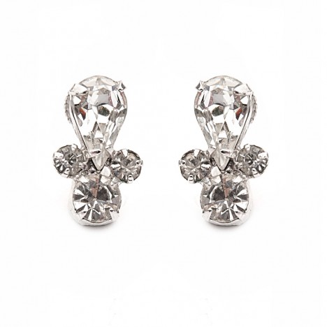 Boucles d'oreilles brillants forme goutte 60's