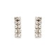 Boucles d'oreilles brillants rectangulaire années 60