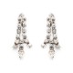 Boucles d'oreilles rivière de strass 60's