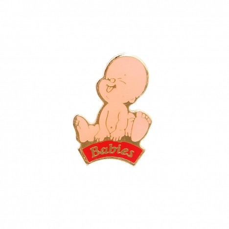 Pin's vintage Babies rouge années 90