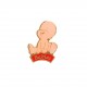 Pin's vintage Babies rouge années 90