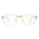 Lunettes Cazal vintage blanches et dorées - Cazal 332