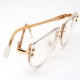 Lunettes Cazal vintage blanches et dorées - Cazal 332