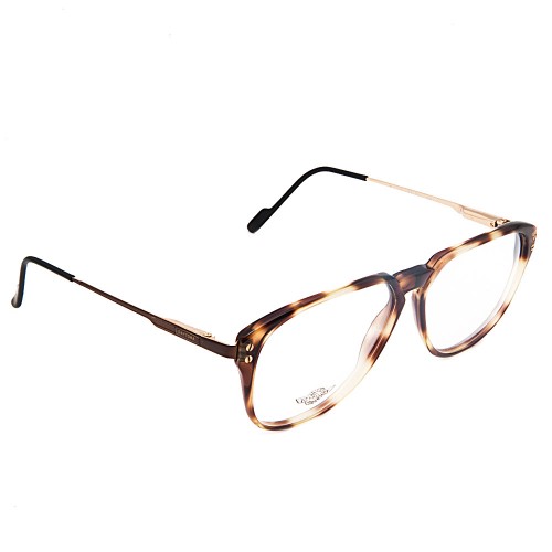 Lunettes Vintage MUNIC EYEWEAR - Monture Demi-Cerclée Or/Marron - Taille 41mm - Neuf Sans étiquette