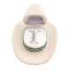 Collier botte cowboy avec écrin chapeau kitsch