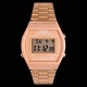 Casio B640WC-5AEF - Montre Casio vintage LCD or rose