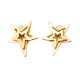 Boucles d'oreilles étoile dorées pop 80's