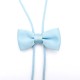 Cravate américaine noeud pap bleu pastel pour femme/enfant