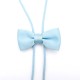 Cravate américaine noeud pap bleu pastel pour femme/enfant