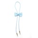 Cravate américaine noeud pap bleu pastel pour femme/enfant