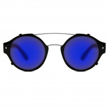 Lunettes de soleil Spitfire Flick noires à verres bleu pétrole