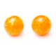 Boucles d'oreilles vintage résine oranges demi-sphere