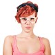 Lunettes vintage blanches stylished 70's