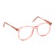 Lunettes vintage Jenny rose translucide 80's