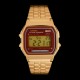 Casio A159WGEA-5EF - Montre Casio vintage dorée cadran marron 80's