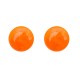 Boucles d'oreilles vintage rondes oranges 60's