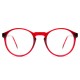 Lunettes vintage rouges Mainstreet Preppy style