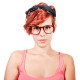 Lunettes vintage rouges Mainstreet Preppy style