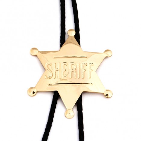 Cravate américaine kitsch étoile de Sheriff
