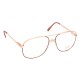 Lunettes vintage Cottet France style Terry Richardson acier doré