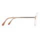 Lunettes vintage Cottet France style Terry Richardson acier doré