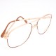 Lunettes vintage Cottet France style Terry Richardson acier doré