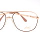 Lunettes vintage Cottet France style Terry Richardson acier doré