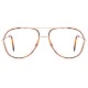 Monture vintage Adam aviateur persvers acier doré 80's