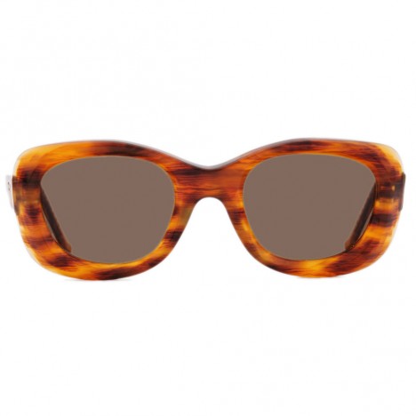 Lunettes de soleil Emmanuelle Khanh écailles marron