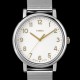 Timex T2N600 - Montre Timex Héritage cadran blanc et doré maille milanaise