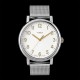 Timex T2N600 - Montre Timex Héritage cadran blanc et doré maille milanaise