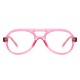 Monture aviator rose translucide années 70