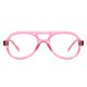 Monture aviator rose translucide années 70