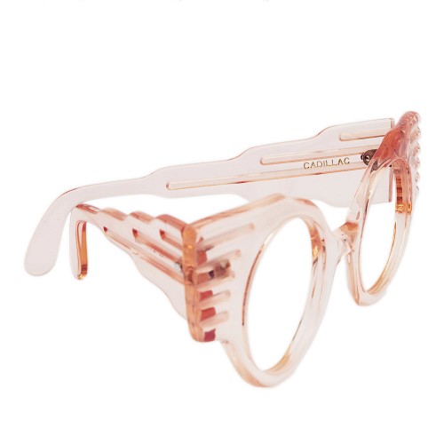 Lunettes Vintage LAMY KRISTY Or Violet Rose - Cadre Ovale Métallique Unisexe, Neuf Sans étiquette
