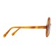 Lunettes de soleil vintage rondes ambre 70's