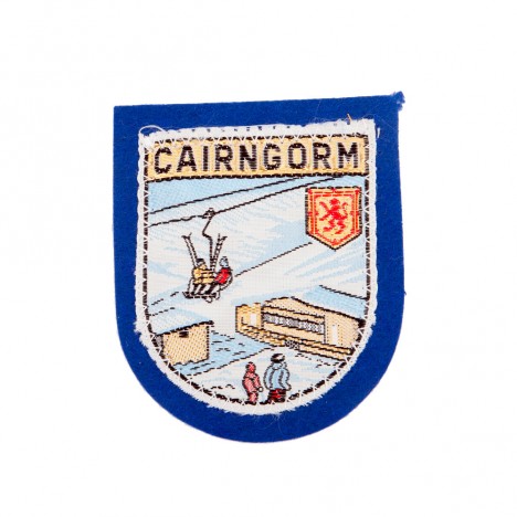 Patch brodé montagne Cairngorm bleu