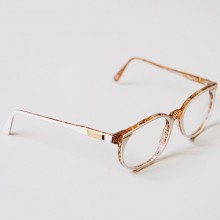 Lunettes Cazal Vintage 330 verres transparent blanches et textur&eacute;es - Model Expo